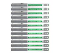 FABER-CASTELL - Rotulador de tinta Free Ink verde hierba, 12 unidades
