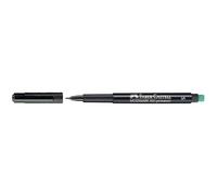FABER-CASTELL - Rotulador Multimark Permanent S, negro | Tinta permanente para láminas, CD, vidrio, plástico y metal