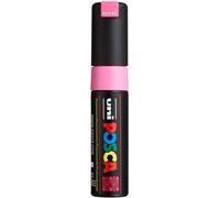 Faber Castell ROTULADOR Uniposca PC-8K Fluor Rosa | Rotulador con punta en cuña de 8 mm para casi todas las superficies