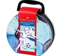 FABER-CASTELL - Rotuladores Connector maletín de fútbol, 33 colores