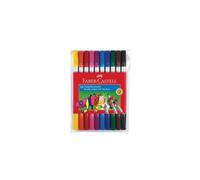 Faber Castell 151110 Plastic Double-Ended Felt Tip Pen (Pack of 10) 1 count (Pac