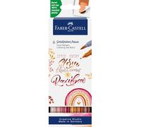 Faber-Castell Rotuladores Goldfaber Aqua Dual – Punta pincel y fineliner – Pack 6 Boho