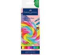 FABER-CASTELL - Rotuladores Goldfaber Aqua Dual Candy Shop, 6 colores | Rotuladores duales lavables con punta de pincel y punta fina para acuarela y lettering