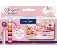 FABER-CASTELL - Rotuladores Goldfaber Creative Sweet Moments, 6 colores | Rotuladores creativos resistentes al agua con punta de 1,5 mm para lettering e ilustraciones