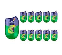 FABER-CASTELL - Sacapuntas doble Dinosaurio, 10 unidades