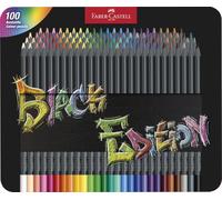 FABER-CASTELL - Set de lápices de colores Black Edition de 100 unidades