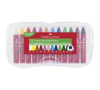 Faber-Castell - Crayones de cera Jumbo 120011 - 12 crayones para niños y adultos
