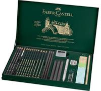 Faber-Castell PITT Graphite 26-Piece Large Tin Professional Quality Set in a Met