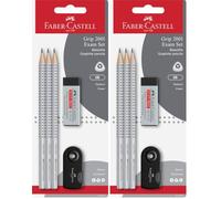 Faber-Castell - Set de escritura Grip 2001 Exam, 5 piezas (Paquete de 2)