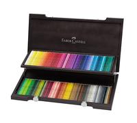 Faber-Castell Estuche de madera 117513 – 120 lápices acuarelables, multicolor