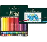 Faber-Castell Estuche metálico 117511 – 120 lápices de colores acuarelables