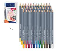 FABER-CASTELL - Set de lápices acuarelables de 36 unidades Goldfaber Aqua