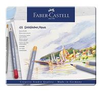 Faber-Castell Lápices acuarelables Goldfaber Aqua Ecolápices hexagonales Estuche metal 48 colores