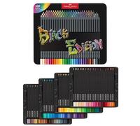 Faber-Castell 116490 - Estuche Metálico con 100 Colores - Black Edition