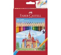 FABER-CASTELL - Set de lápices de colores Castle, 36 piezas | Colores brillantes, forma hexagonal y mina resistente a la rotura, para niños y adultos