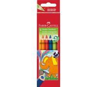 Faber-Castell - Lápices de colores triangulares Jumbo - Estuche 6