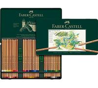 Faber-Castell Estuche de metal 112160 con 60 ecolápices Pitt pastel, multicolor