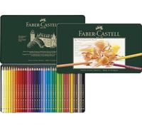FABER-CASTELL - Set de lápices de colores Polychromos, 36 colores | 36 lápices artísticos con mina de 3,8 mm, pigmentos sin ácidos, gran intensidad de color, en estuche metálico