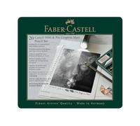 Faber-Castell Estuche metálico de lápices 9000 y Pitt Graphite Matt – 20 unidades gris (115224)