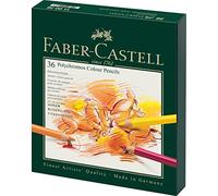Faber-Castell Estuche de estudio 110038 – 36 ecolápices Polychromos – Multicolor
