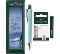 Faber-Castell Set de portaminas Poly Matic, 0,7 mm HB, color Caribic Blue