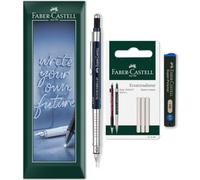 Faber-Castell Set de portaminas TK-Fine Vario L 0,7 mm, 3 unidades, color índigo