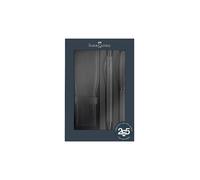 FABER-CASTELL Set de regalo Pluma estilográfica de trazo medio y Bolígrafo Essentio Aluminio Negro negro