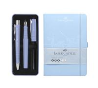 FABER-CASTELL - Set escritura Poly con pluma, bolígrafo y cuaderno