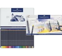 FABER-CASTELL - Set lápices Goldfaber 36, mina de tiza al óleo | Lápices permanentes con mina de tiza al óleo, resistentes al borrado y al agua, a prueba de roturas