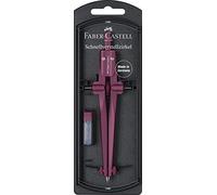Faber-Castell Stream 2022 - Brújula con mecanismo de ajuste rápido, piedra negra o baya