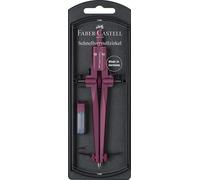 Faber-Castell Stream 2022 Compass with Quick-Set Mechanism - Blackstone or Berry