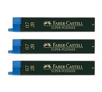 Minas faber grafito 9067 0,7 mm 2b estuche de 12 minas