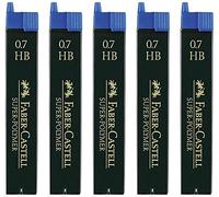 Faber Castell Super Polymer - Minas finas (0,7 HB, 5 unidades, 0,7 HB)
