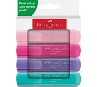 Faber-Castell Subrayadores Textliner 1546 Pack de 4 Tonos Pastel