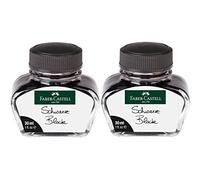 Faber-Castell - Tintero de tinta, Negro , 2x 30ml