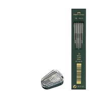 Faber Castell TK® - Sacapuntas, con contenedor de recolección, color de la carcasa: verde + 10 minas de 2 mm, dureza B TK9071