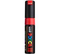 Faber-Castell uni-ball 182677 - Marcador POSCA con punta de cuña ancha, rojo neón