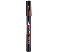 Faber-Castell uni-ball 186574 - Marcador POSCA con punta fina redonda, marrón oscuro