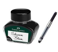 Faber-Castell Vaso de tinta para bolígrafo con convertidor (negro + convertidor, bote de tinta de 62,5 ml)