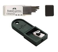 Faber-Castell Zirkel Caja de Plomo, recambios para Todas Las Minas brújula Universal Compatible con Pendiente Superior dureza