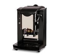 FABER COFFEE MACHINES | Modelo con ranura empotrable de acero inoxidable | Cafetera de 44 mm | Color burdeos plástico negro | Prensa de cápsulas de latón (negro/negro)