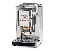 FABER COFFEE MACHINES | Modelo Pro Total Inox Deluxe | Cafetera con cápsulas ese 44 mm | Acabados cromados inoxidables | Latón Pressacialda