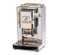 FABER COFFEE MACHINES | Modelo Pro Total Inox Deluxe | Cafetera monodosis ese 44 mm | Prensacialda de latón ajustable | electroválvula de serie (LATÓN)