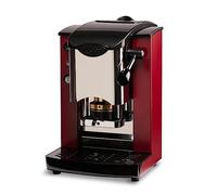 FABER COFFEE MACHINES | Modelo Slot Inox | Cafetera monodosis ese 44 mm | Prensacialda de latón ajustable (BORBOÑNA | NEGRO)