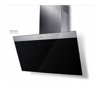 Faber DAISY + BK A80 - 330.0612.374 Campana extractora De pared | Clase energética A | Panel inclinado vidrio negro, Iluminación LED, Instalación rápida