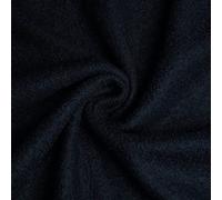 Fabian - Tela de lana de gran calidad - 100% lana virgen - Lana hervida (Por metro, Azul marino oscuro)