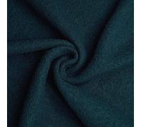 Fabian - Tela de lana de gran calidad - 100% lana virgen - Lana hervida (Por metro, Azul petróleo)