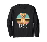 Fabio - Hermoso Nombre de niño con león Hermoso Manga Larga