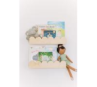 Fable Twig Estantes flotantes para libros de guardería con bordes festoneados, estantes colgantes Montessori de madera para habitaciones de niños, estante montado en la pared para dormitorio, sala de