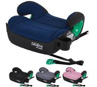 FableKids Isofix - Asiento elevador para niños (cinturón de seguridad de 3 puntos, elevador de asiento infantil de hasta 5 años, 125 - 150 cm, con portavasos, ECE R129/03), color azul